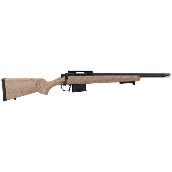 Christensen Arms Ridgeline Scout Rifle, Tan with Black Webbing - 6.5 Creedmoor, 16.25" Barrel, Model 801-06121-00