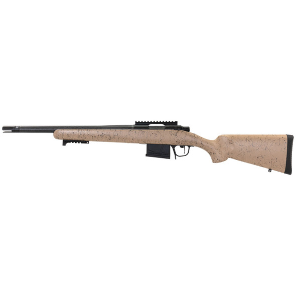 Christensen Arms Ridgeline Scout Rifle, Tan with Black Webbing - 6.5 Creedmoor, 16.25" Barrel, Model 801-06121-00