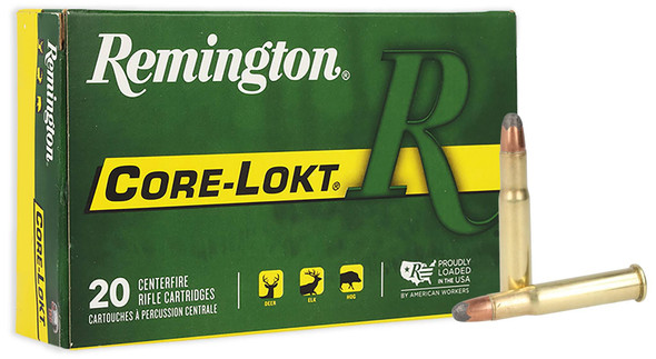 Remington Core-Lokt Ammunition: 32 Win Special, 170 Grain, Core-Lokt Soft Point, 2250 fps, Qty: 20