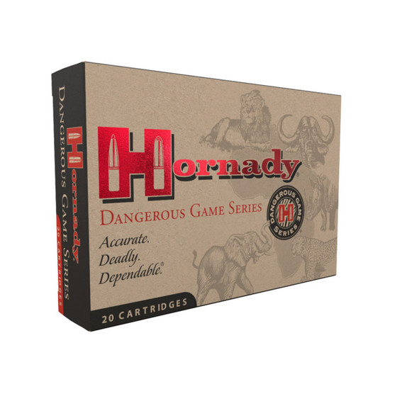 Hornady Dangerous Game Ammunition: 500 Nitro Express, 570 Grain, DGX Bonded, 2120 fps