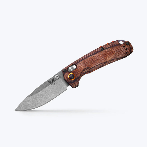 Benchmade 15032 North Fork Knife: Stabilized Wood, Drop-point