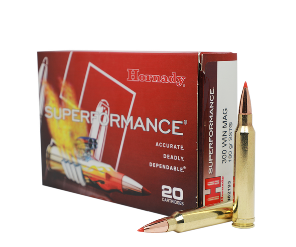 Hornady Superformance Ammunition: 300 Win Mag, 180 Grain, SST, 3130 fps