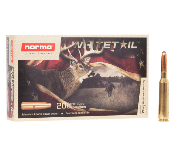 Norma Whitetail Ammunition: 6.5x55 SE, 156 gr, Soft Point, 2559 fps, Model 20166622