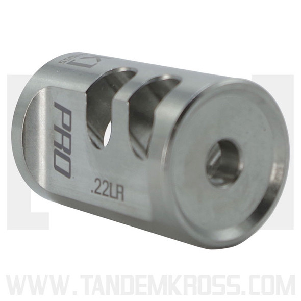 TANDEMKROSS Game Changer PRO Compensator for 22 LR: Stainless Steel, 1/2x28 Threads