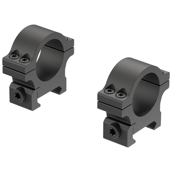 Leupold Open Range Cross-Slot Rings: 1", Low, Matte Black