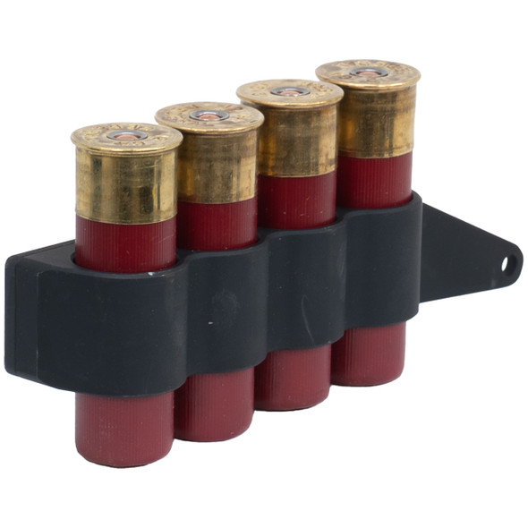 Mesa Tactical SureShell Side-Mount Carrier for Mossberg 500 / 590A1 / Mav 88: 12 Gauge, 4-Shells, Aluminum