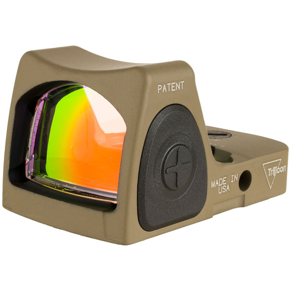 Trijicon RMR Type 2 Adjustable LED Reflex Sight: 3.25 MOA Red Dot, FDE Cerakote, Model RM06-C-700696