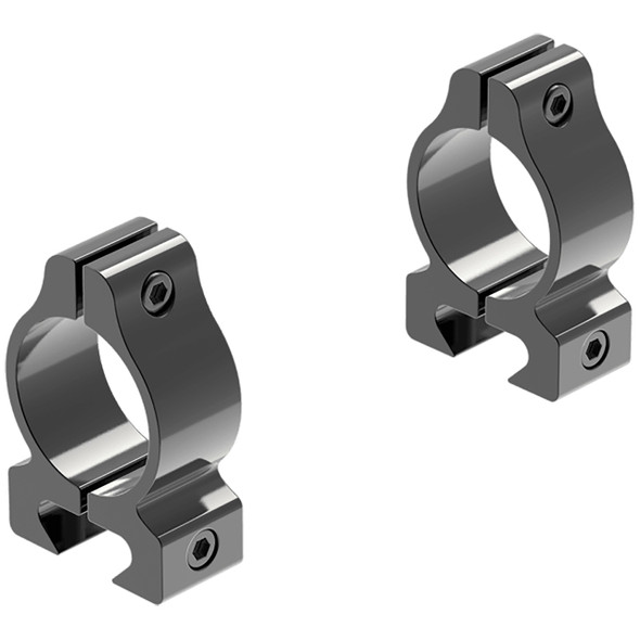 Leupold Rifleman .22 Rimfire Vertical Split Rings: 1", 3/8" Dovetail, Gloss Black