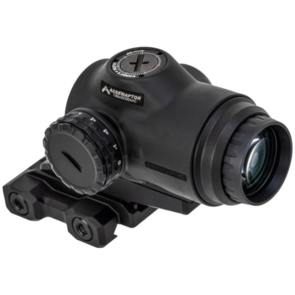 Primary Arms SLx 3x MicroPrism Riflescope, Black: ACSS Raptor 7.62x39 / 300 BO (Red) Yard Reticle, Model 710040