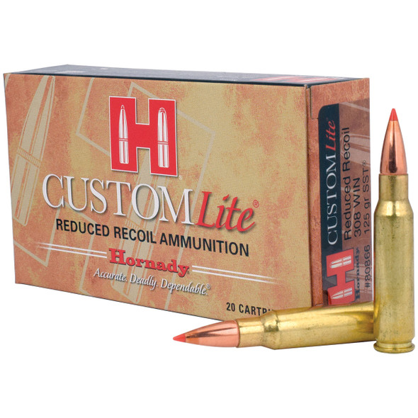 Hornady Custom Lite Ammunition: 308 Win, 125 Grain, SST, 2675 fps
