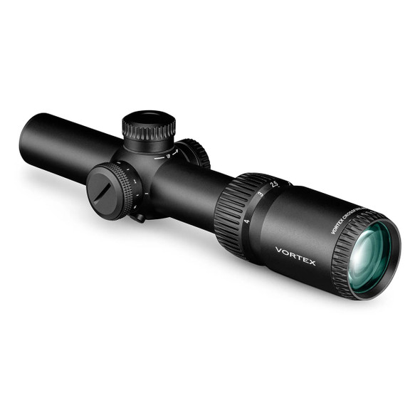 Vortex Optics Crossfire HD 1-4x24 SFP Riflescope: 30mm Tube, Illuminated Dead-Hold 2A BDC (MOA) Reticle | Model CFR-1401I