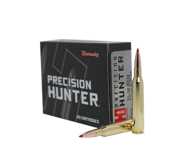 Hornady Precision Hunter Ammunition: 25-06 Remington, 110 Grain, ELD-X, 3140 fps