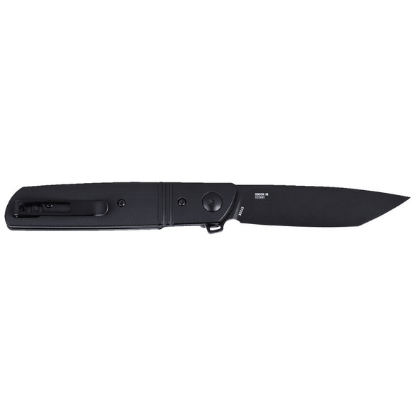 CRKT Bamboozled Assisted Opening EDC Pocket Knife: Black / D2 Steel / G10 w/Stainless Steel Bolster Handle, Model 5720K