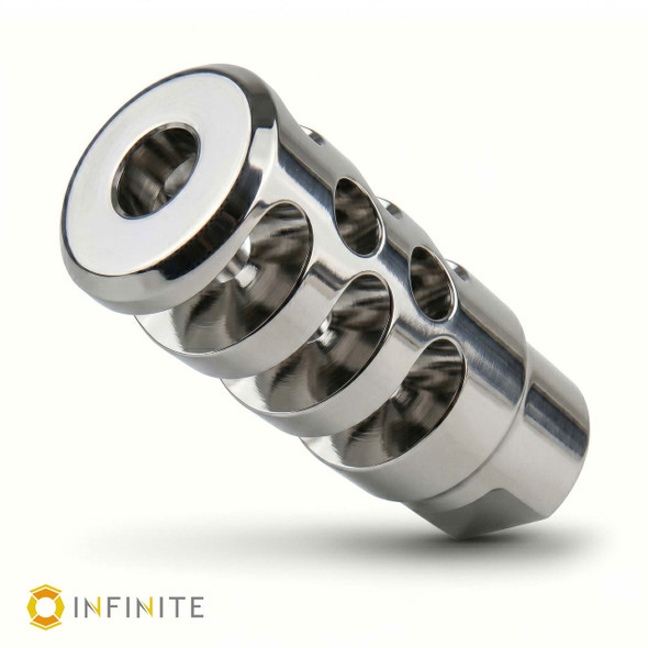 Infinite Product Solutions X-Treme Muzzle Brake, 45 ACP: Stainless Steel