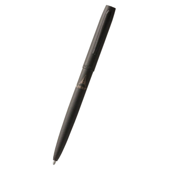 Fisher Space Pen Cap-O-Matic Space Pen, Space Force Delta, Matte Black: Black/Medium Ink