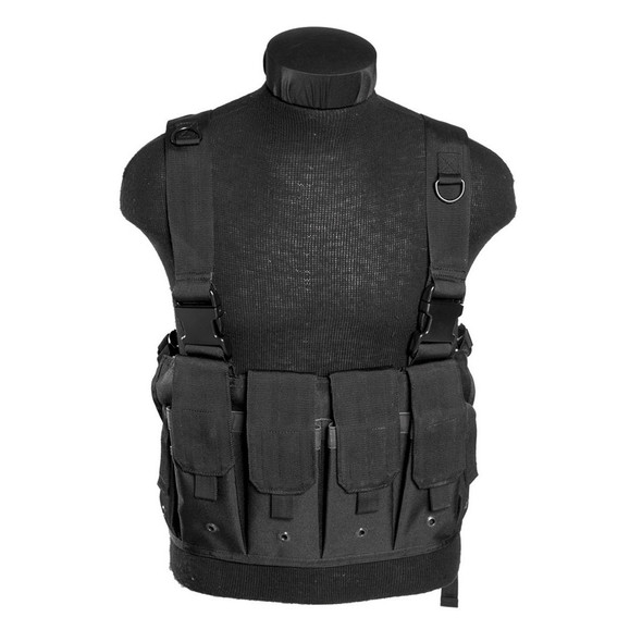 Mil-tec Mag Carrier Chest Rig, Black