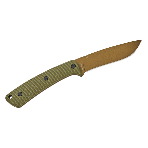 Browning Back Country Fixed Knife: 3.5", D2, Smoked Bronze Cerakote Blade, OD Green G10 Handle, Model 3220542