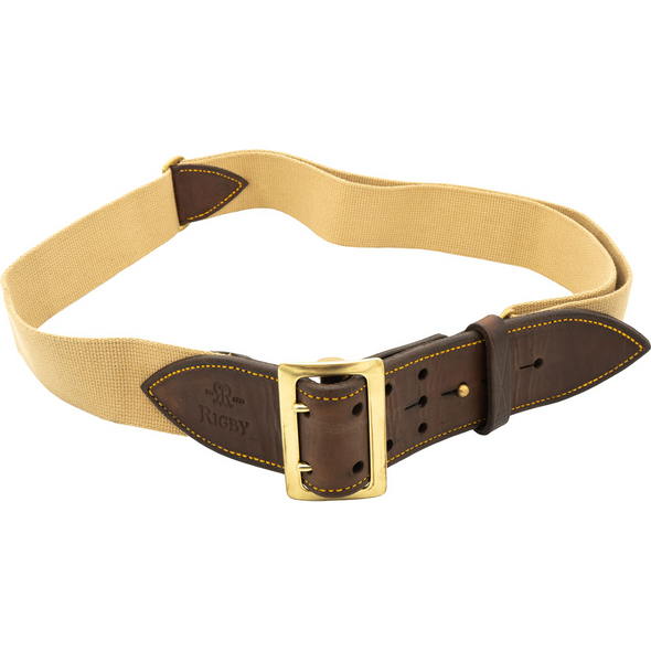 Rigby Safari Canvas & Leather Belt: Medium