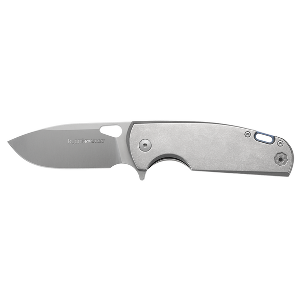 Viper Knives Kyomi TI Knife: 3.15", Drop Point, Plain Edge Blade, Ti Handle, Model V5938TI
