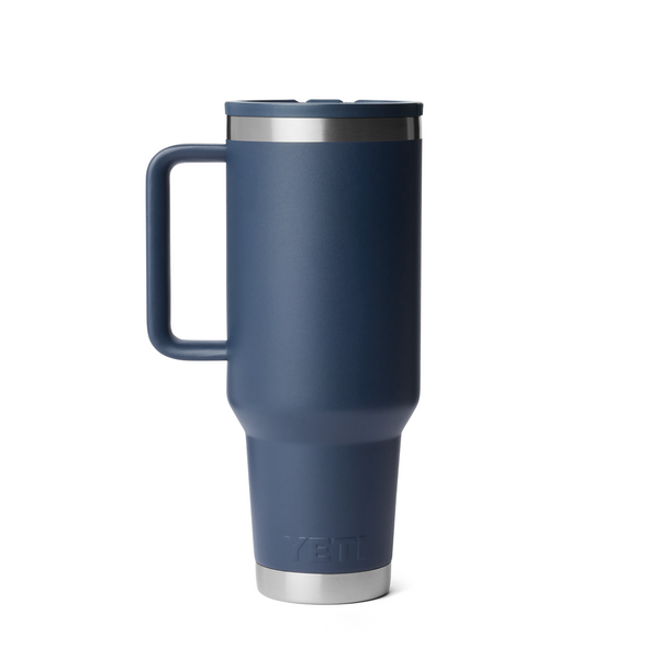 YETI Rambler Travel Mug w/ Colour-Matched Straw Lid, 1.1 L / 40 oz: Navy