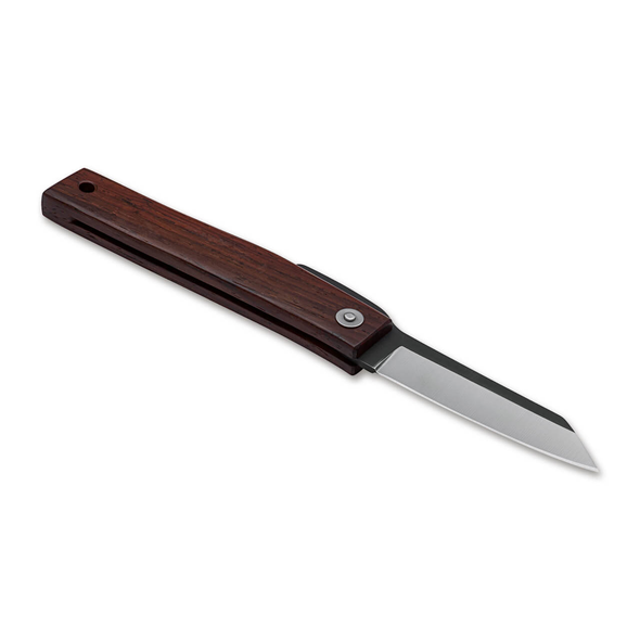 Boker Higo Mokuzai Knife: 2.5" Carbon Steel Blade, Rosewood Handle, Model 01PE314