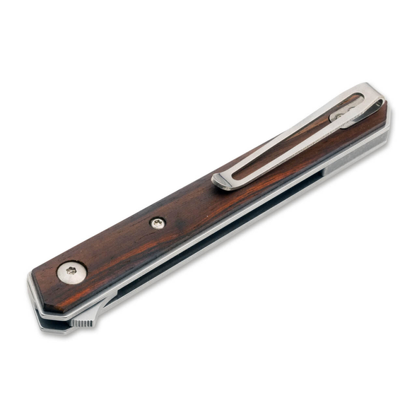 Boker Kwaiken Air Mini Cocobolo Knife: 3", VG-10 Blade, Cocobolo Wood Handle, Model 01BO325