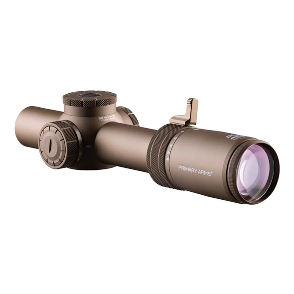 Primary Arms PLx 1-8x24mm FFP Riflescope: 30mm Tube, Illuminated ACSS Raptor M8 Yards Reticle, FDE, Model 610201