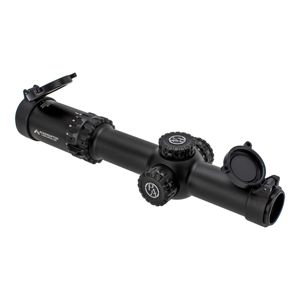 Primary Arms Silver Series SLx8 1-8x24mm FFP Riflescope: 30mm Tube, Illuminated ACSS Raptor M2 5.56 Reticle, Model 610098
