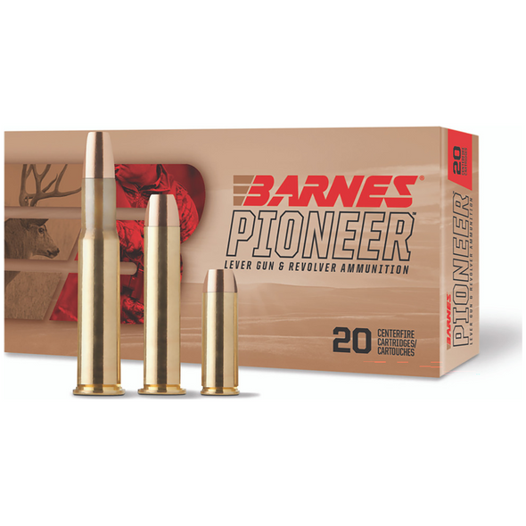 Barnes Pioneer Ammunition: 44 Rem Mag, 300 gr, Original FN, 985 fps/ 1325 fps, Model 32172