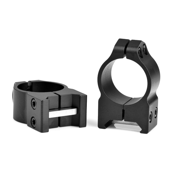 Warne Maxima Fixed Scope Rings: 1", Medium, Matte Black
