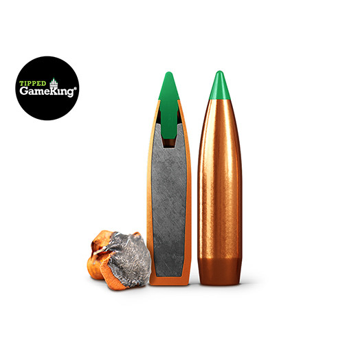 Barnes Harvest Collection Ammunition: 7mm-08 Rem, 150 gr, SIERRA Tipped Gameking, Jacket Lead Core, 2725 fps, Model 32520