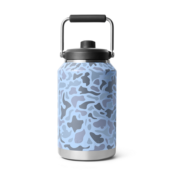 YETI Rambler Jug w/ MagCap Dock, 3.78 L / 1 gal: Blue Camo