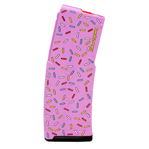 Amend2 AR-15 Mod-2 Pink Sprinkle Donut Magazine: 5.56/223, 5/30 Rounds
