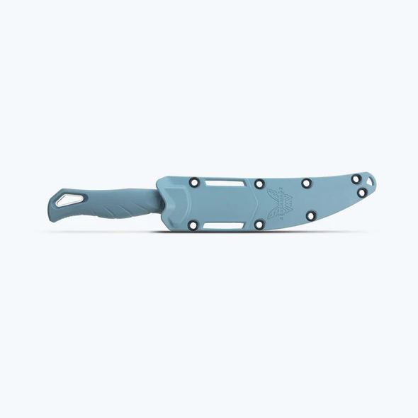 Benchmade 18030 Fishcrafter | Depth Blue Santoprene | 5" Trailing Point