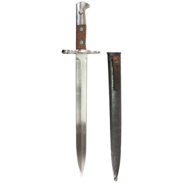 Schmidt-Rubin Swiss M1918 Bayonet w/ Serial #: Incl. Scabbard