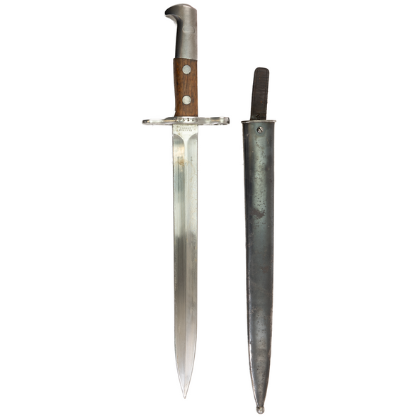 Schmidt-Rubin Swiss M1918 Bayonet w/ Serial #: Incl. Scabbard