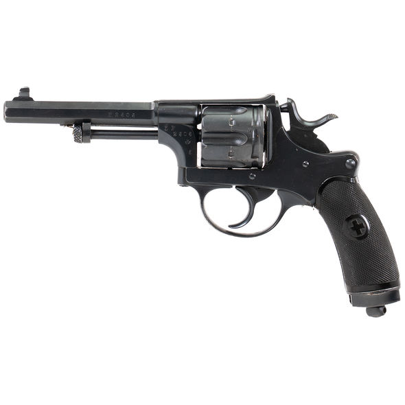 W+F Bern Antique 1882 Revolver: 7.5mm Swiss, 4.5" Barrel, Holster, SER# 5674