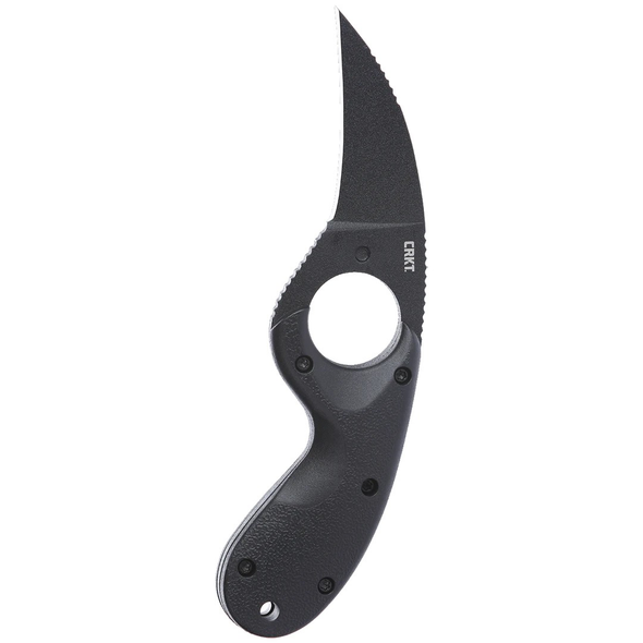 CRKT Bear Claw Fixed Knife: Black Powder Coated Blade/ Black GRN Handle, Model 2516K