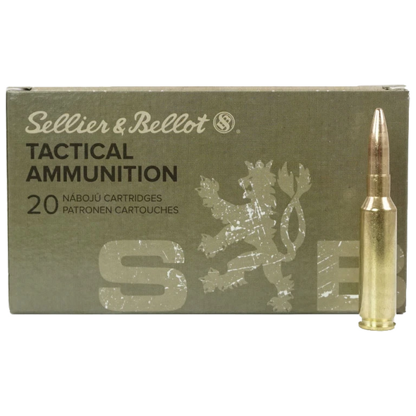 Sellier & Bellot Rifle Ammunition: 6.5x55mm Swedish, 140 gr, FMJBT, 2582 fps, Model 330520