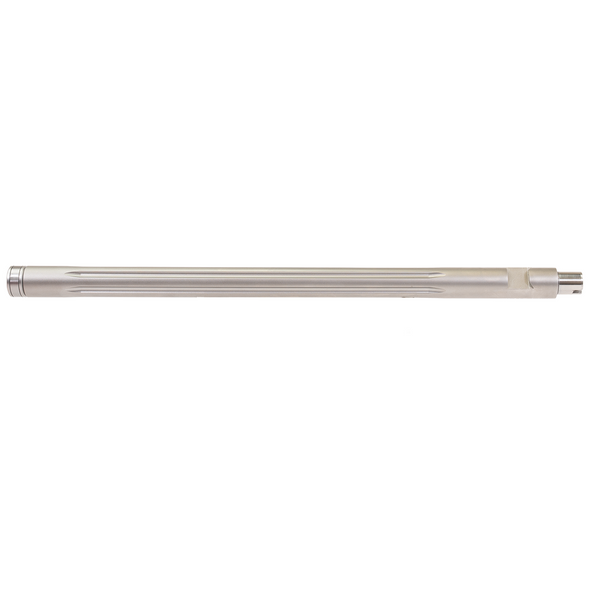 KIDD 22 LR Fluted Stainless Steel Bead Blasted Barrel: 16.5", 1/2x28 Threaded, Heavy Bull Contour