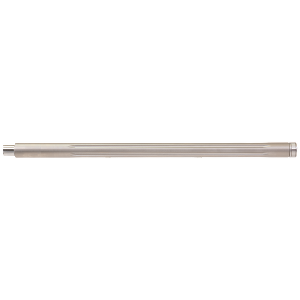 KIDD 22 LR Fluted Stainless Steel Bead Blasted Barrel: 18", 1/2x28 Threaded, Heavy Bull Contour