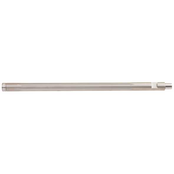 KIDD 22 LR Fluted Stainless Steel Bead Blasted Barrel: 18", 1/2x28 Threaded, Heavy Bull Contour