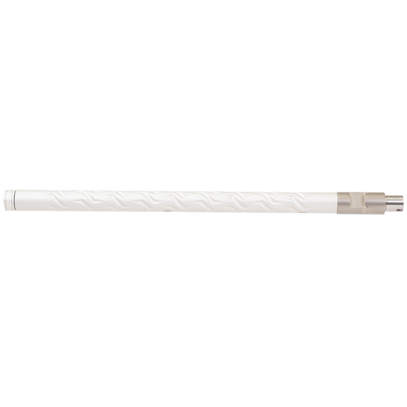 KIDD 22 LR Lightweight 762 Fluted Aluminum Sleeved Barrel, Silver: 16.5" Barrel, 1/2x28 Threads