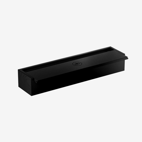 HORL 3 Storage Box: Black Painted Ash Wood