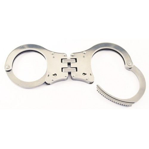 RUKO Knives Double Lock Stainless Steel Hinged Handcuffs: NIJ Approved