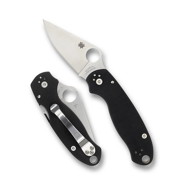 Spyderco Para 3 PlainEdge Black CPM Knife, Model C223GP