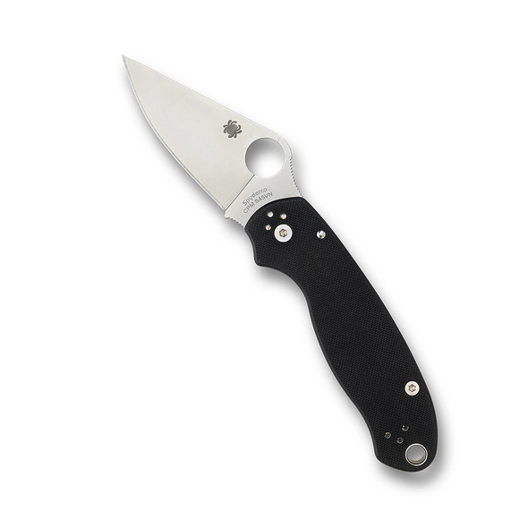 Spyderco Para 3 PlainEdge Black CPM Knife, Model C223GP