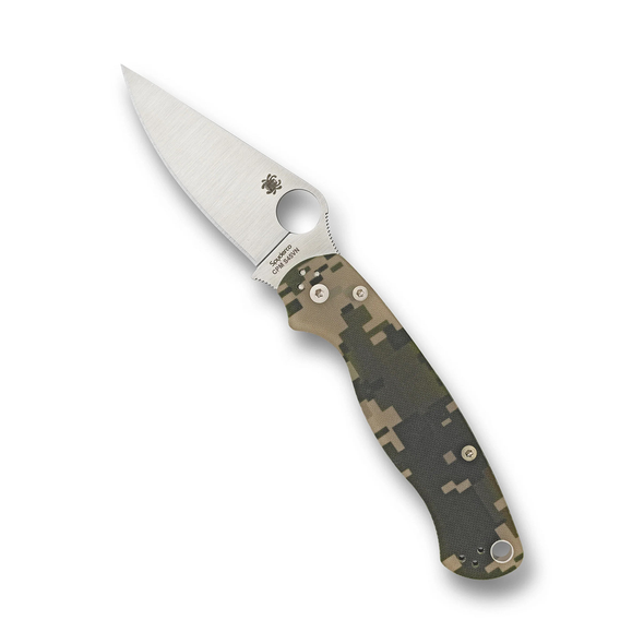 Spyderco Para Military 2 PlainEdge Digital Camo Knife, Model C81GPCMO2