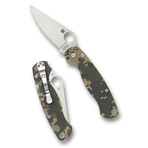 Spyderco Para Military 2 PlainEdge Digital Camo Knife, Model C81GPCMO2