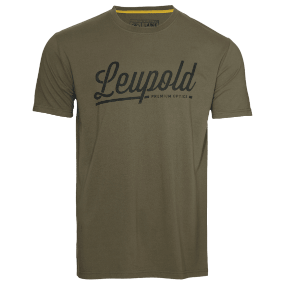 Leupold Script Line Tee, Light Olive